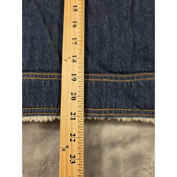 NWT‎ RSQ Sherpa Lined Crop Denim Jacket Womens Large - Picture 2 of 6